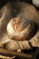 loaf of artisan sourdough bread