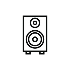 Speaker Icon vector templates in outline style on white background for your website and other