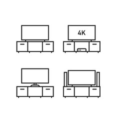 TV icons Flat Vector Symbol , Television icon