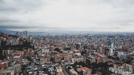 Fototapeta na wymiar aerial view of the city, Bogota 