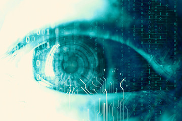 Abstract high tech eye concept