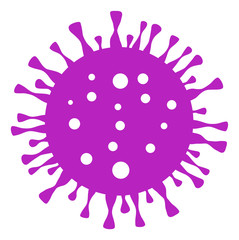 Vector herpes virus flat icon. Vector pictograph style is a flat symbol herpes virus icon on a white background. - obrazy, fototapety, plakaty