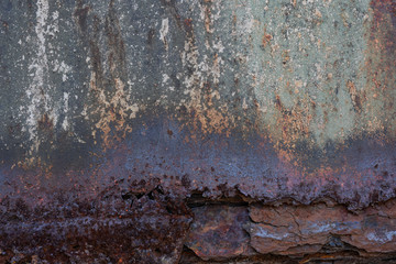 Rusty and weathered empty background