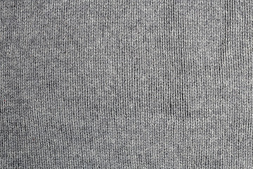 Fototapeta na wymiar old gray warm wool sweater texture and background
