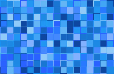 Artistic modern vector background from blue color shades random mosaic pattern with variable width of borders, useful for art, backgrounds, wallpapers and wrapping papers, etc