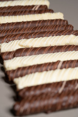 chocolate bar on a plate