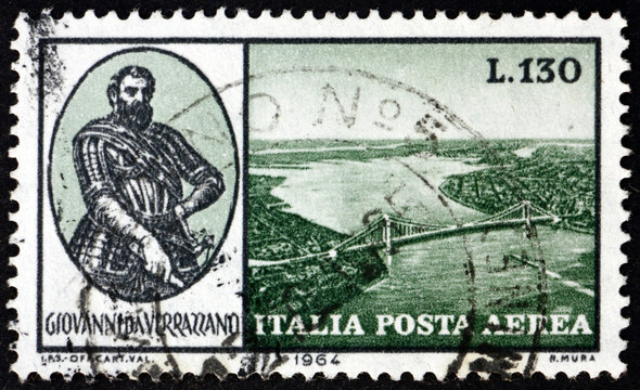Postage stamp Italy 1964 Giovanni da Verrazano