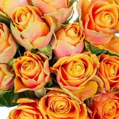 Bouquet of orange roses.