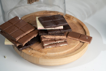 chocolate on a plate