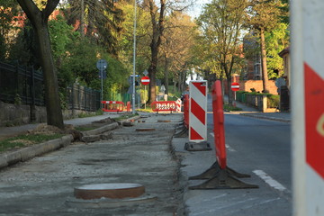 roboty  drogowe  w  mieście © Mirosaw