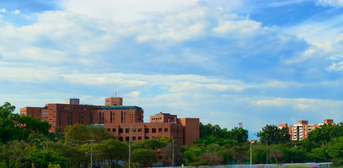 Fototapeta premium view of the old town of Cali - Colombia