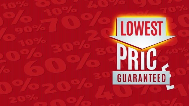 arrow identification towards lower value firm over glowing red scene with high reduction numbers for chance transfer