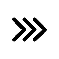 Obraz premium Arrow glyph icon design. Forward mark vector illustration. Black glyph on white background.