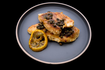 Italian food Lemon chicken Piccata