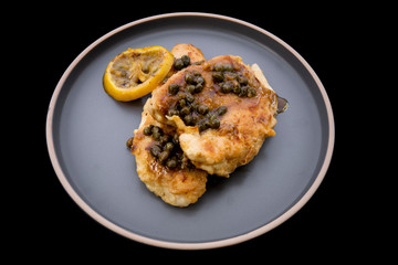 Italian food Lemon chicken Piccata