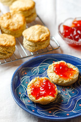 Traditional homemade scones