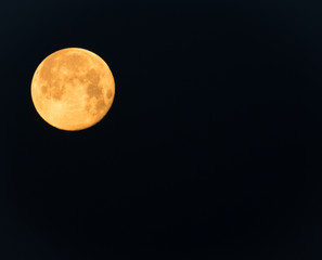 High-resolution Moon for backgrounds with space for wordings