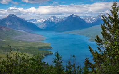 Fototapeta na wymiar Lake McDonald in Glacier National Park, Montana, USA