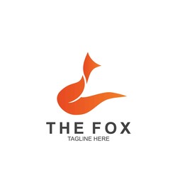 Obraz premium Fox logo with modern concept. Vector icon fox design