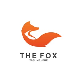 Fox logo with modern concept. Vector icon fox design