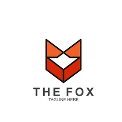 Fox logo with modern concept. Vector icon fox design