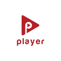 Fototapeta premium Player Logo Vector and Media