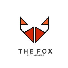 Fox logo with modern concept. Vector icon fox design