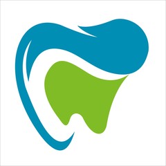 Modern minimal dentist logo design. Dental logo template
