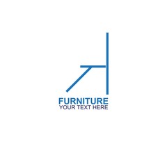 Modern Furniture Vector Logo template