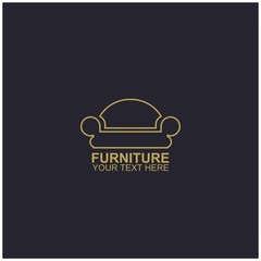 Modern Furniture Vector Logo template