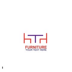 Modern Furniture Vector Logo template