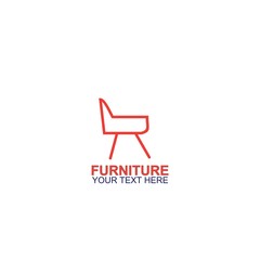 Modern Furniture Vector Logo template