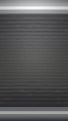 Fototapeta premium 3d rendered and illustration of horizontal striped lines with dark metallic silver color tone.