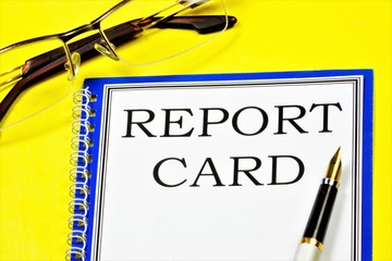Report card for information. The subjects studied are listed and final grades are given for the...