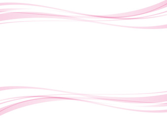 曲線　抽象　枠　ピンク