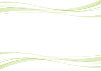 曲線　抽象　枠　緑