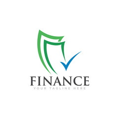 Finance Logo Design Vector Illustration
