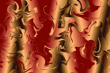 red and gold background, abstract liquid wallpaper background template vector