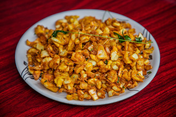 bowl of jack fruit chips