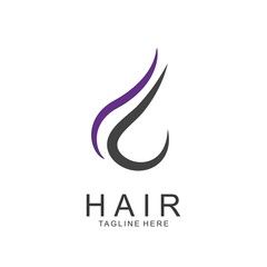 Obraz premium Modern Hair Salon Logo Design