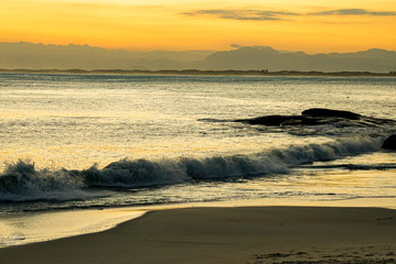 Por do Sol na Praia de Guaratiba - Rio de janeiro - Brasil.