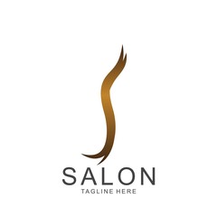 Obraz premium Modern Hair Salon Logo Design