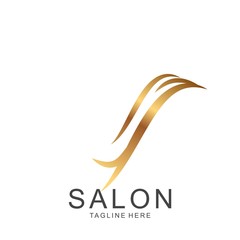 Obraz premium Modern Hair Salon Logo Design