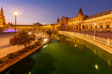 Travel sightseeing at Seville Palace in Spain