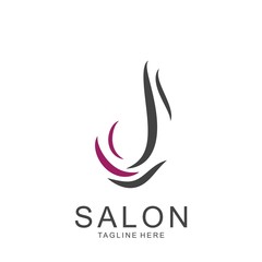 Modern Hair Salon Logo Design