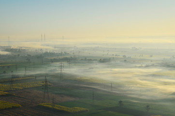 Beautiful high angle view in the morning.