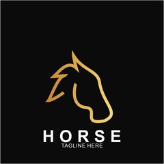 Horse Logo with modern concept