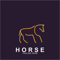 Horse Logo with modern concept