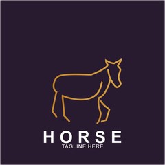 Horse Logo with modern concept
