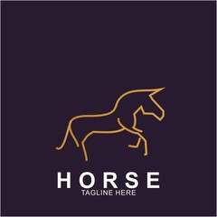 Horse Logo with modern concept